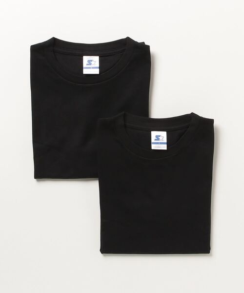 STARTER BLUE LABEL(スターターブルーレーベル)の「STARTER / 2PSET パックT 天竺半袖 / STBL-1634090(Tシャツ/カットソー・メンズ・ホワイト/ブラック・MEDIUM/LARGE/X-LARGE/XX-LARGE/SMALL)」の1枚目の写真