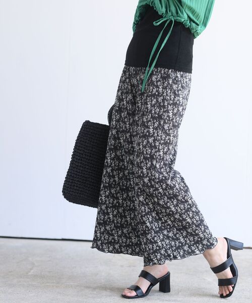 rps（アールピーエス）の「柄アソートプリーツパンツ（その他パンツ・レディース・アイボリー/ブラック系その他2/ブラック/チャコールグレー/ブラック系その他3/グリーン/ベージュ/ネイビー/ブルー・フリー）」の5枚目の写真