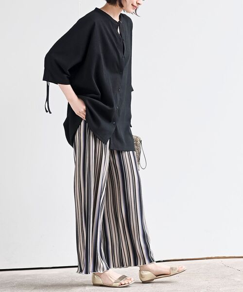 rps（アールピーエス）の「柄アソートプリーツパンツ（その他パンツ・レディース・アイボリー/ブラック系その他2/ブラック/チャコールグレー/ブラック系その他3/グリーン/ベージュ/ネイビー/ブルー・フリー）」の19枚目の写真