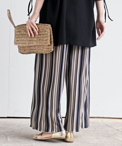 rps（アールピーエス）の「柄アソートプリーツパンツ（その他パンツ・レディース・アイボリー/ブラック系その他2/ブラック/チャコールグレー/ブラック系その他3/グリーン/ベージュ/ネイビー/ブルー・フリー）」の15枚目の写真