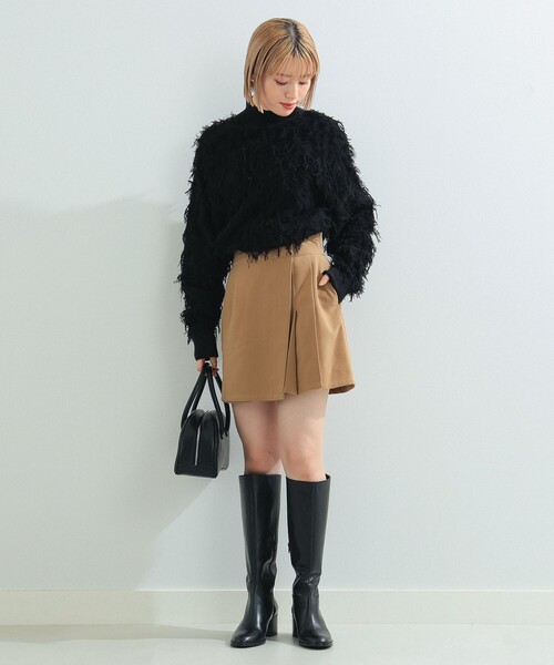 Ray BEAMS（レイビームス）の「Ray BEAMS / ラップ ミニ ショート パンツ（その他パンツ・レディース・ブラック/カーキ・0/1）」の6枚目の写真