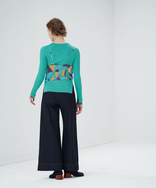 LANVIN en Bleu（ランバンオンブルー）の「アートプリントキャミソールトップス（キャミソール・レディース・ブルー/パープル系その他・38）」の9枚目の写真