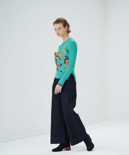 LANVIN en Bleu（ランバンオンブルー）の「アートプリントキャミソールトップス（キャミソール・レディース・ブルー/パープル系その他・38）」の10枚目の写真