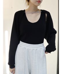 EVRIS | レイヤードチェーンモチーフニット(ニット/セーター)