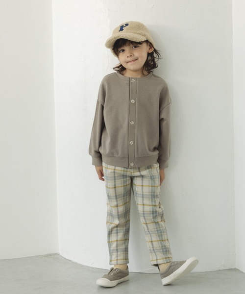 pairmanon(ペアマノン)の「前後2WAYカーディガン(カーディガン/ボレロ・キッズ・グレイッシュベージュ/ピンク/グレー・120/100/140/90/150/130/110)」の7枚目の写真