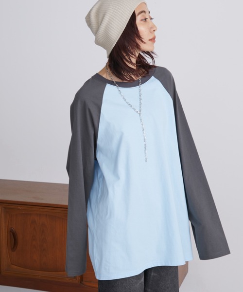 ラグランスリーブBIGロンT（Tシャツ/カットソー）｜Auntie Rosa