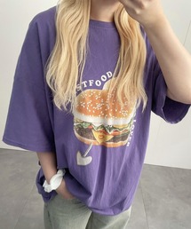 LAC-VERT | オーバーサイズフードTシャツ(Tシャツ/カットソー)