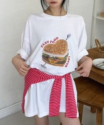 オーバーサイズフードTシャツ