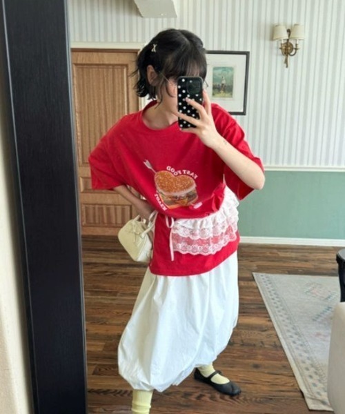 セール】オーバーサイズフードTシャツ（Tシャツ/カットソー