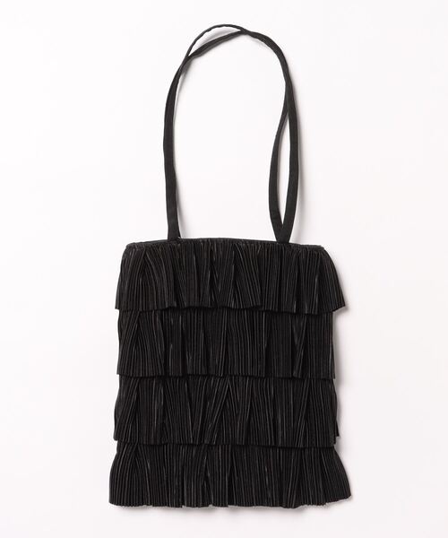 thank U more(サンキューモア)の「【Felicitations】4段フリル トートバッグ(クラッチバッグ・レディース・ブラック/シルバー/アイボリー/ホワイト系その他/ピンク系その他/ブラック系その他・FREE)」の4枚目の写真