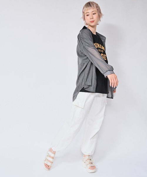 Alite cloth(アリーテクロス)の「アメリカンスタイルワイドカーゴパンツ(カーゴパンツ・レディース・ホワイト/ピンク/ブラック/グレー・M/L/S/XL)」の7枚目の写真
