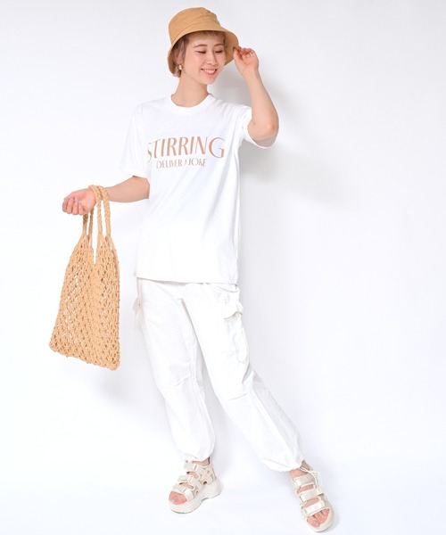 Alite cloth(アリーテクロス)の「アメリカンスタイルワイドカーゴパンツ(カーゴパンツ・レディース・ホワイト/ピンク/ブラック/グレー・M/L/S/XL)」の10枚目の写真
