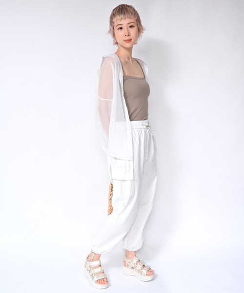 Alite cloth(アリーテクロス)の「アメリカンスタイルワイドカーゴパンツ(カーゴパンツ・レディース・ホワイト/ピンク/ブラック/グレー・M/L/S/XL)」の15枚目の写真