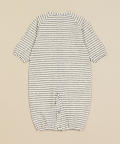 sense of wonder（センスオブワンダー）の「animal刺しゅう2wayオール【日本製】（ロンパース・キッズ・ライトグレー/キナリ・50-70cm）」の12枚目の写真