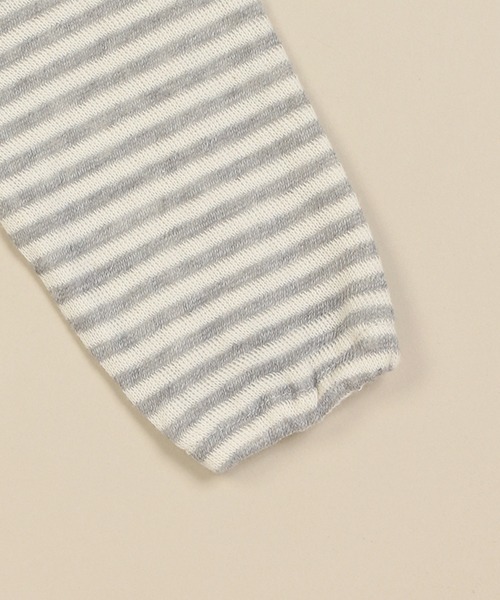 sense of wonder（センスオブワンダー）の「animal刺しゅう2wayオール【日本製】（ロンパース・キッズ・ライトグレー/キナリ・50-70cm）」の8枚目の写真