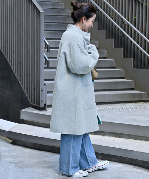 S120ブレンドリバーシブルミドル丈コート（その他アウター）｜B.C