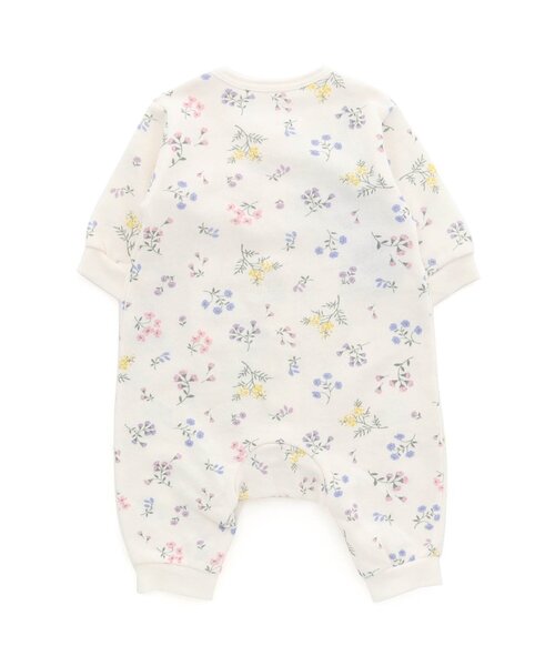 Ampersand（アンパサンド）の「いちご・花柄カバーオール（ロンパース・キッズ・ピンク/アイボリー・70/80/60）」の3枚目の写真