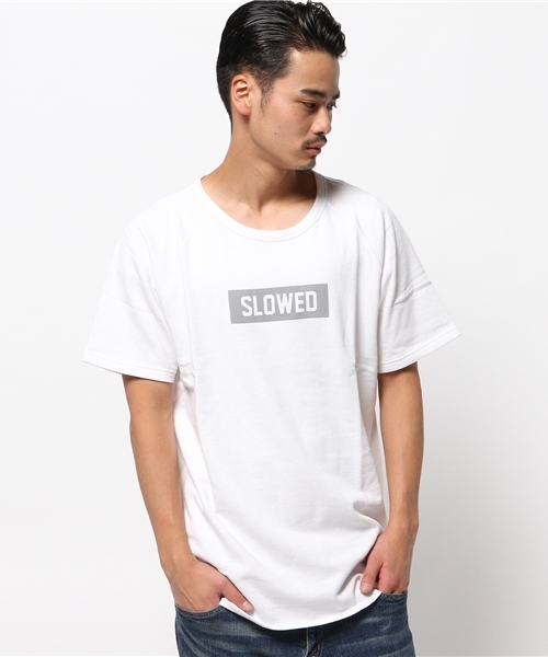 WEGO(ウィゴー)の「WEGO/ラグランスリーブロングプルオーバー(スウェット・メンズ・ネイビー/ホワイト・LARGE/MEDIUM)」の1枚目の写真