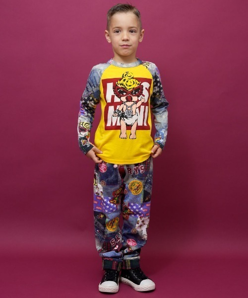 HYSTERIC MINI(ヒステリックミニ)の「MY FIRST HYSTERIC DENIM GEEK Viscotex Like a denim(デニムパンツ・キッズ・ダークインディゴブルー・105/120/110)」の3枚目の写真
