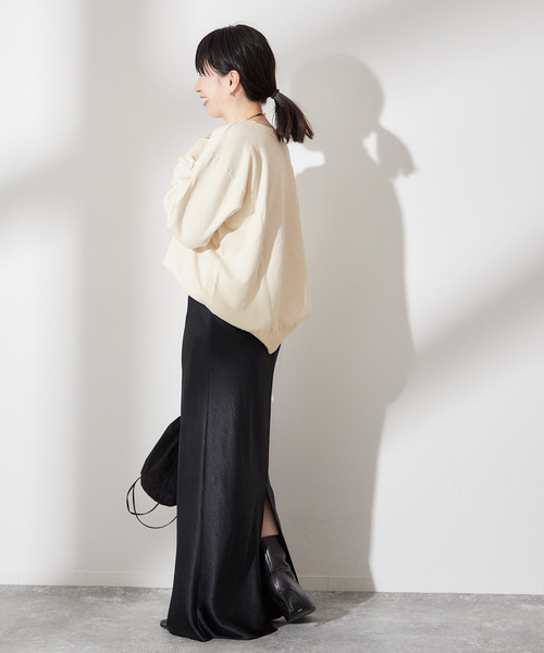 MIXTA（ミクスタ）の「【MIXTA/ミクスタ】MELLOW CREW SWEATSHIRTS：スウェット（スウェット・レディース・アイボリー・MEDIUM）」の3枚目の写真