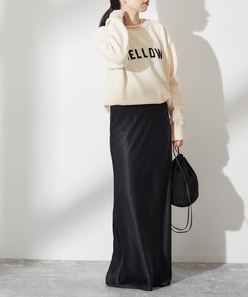 MIXTA（ミクスタ）の「【MIXTA/ミクスタ】MELLOW CREW SWEATSHIRTS：スウェット（スウェット・レディース・アイボリー・MEDIUM）」の4枚目の写真