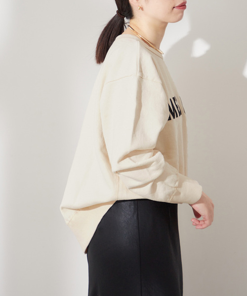 MIXTA（ミクスタ）の「【MIXTA/ミクスタ】MELLOW CREW SWEATSHIRTS：スウェット（スウェット・レディース・アイボリー・MEDIUM）」の6枚目の写真