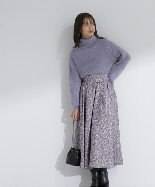 PROPORTION BODY DRESSING(プロポーションボディドレッシング)の「アシメネックニット / 1213270031(ニット/セーター・レディース・ホワイト系その他/ブラウン/ブルー・FREE)」の8枚目の写真