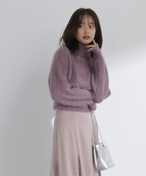 PROPORTION BODY DRESSING(プロポーションボディドレッシング)の「アシメネックニット / 1213270031(ニット/セーター・レディース・ホワイト系その他/ブラウン/ブルー・FREE)」の9枚目の写真