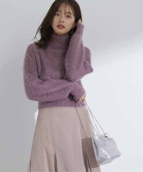 PROPORTION BODY DRESSING(プロポーションボディドレッシング)の「アシメネックニット / 1213270031(ニット/セーター・レディース・ホワイト系その他/ブラウン/ブルー・FREE)」の10枚目の写真