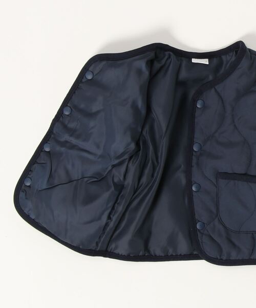 petit main（プティマイン）の「【& Re/撥水加工】キルト薄中綿ジャケット（ブルゾン・キッズ・ネイビー/アイボリー/モカ/カーキ・120cm/110cm/80ｃｍ/100cm/90cm/130cm）」の18枚目の写真