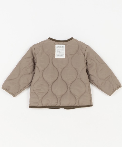 petit main（プティマイン）の「【& Re/撥水加工】キルト薄中綿ジャケット（ブルゾン・キッズ・ネイビー/アイボリー/モカ/カーキ・120cm/110cm/80ｃｍ/100cm/90cm/130cm）」の7枚目の写真