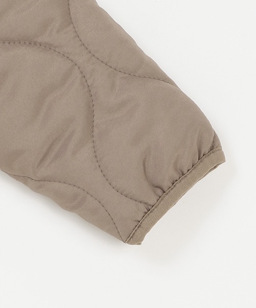 petit main（プティマイン）の「【& Re/撥水加工】キルト薄中綿ジャケット（ブルゾン・キッズ・ネイビー/アイボリー/モカ/カーキ・120cm/110cm/80ｃｍ/100cm/90cm/130cm）」の9枚目の写真