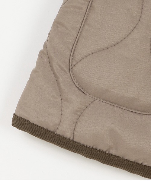 petit main（プティマイン）の「【& Re/撥水加工】キルト薄中綿ジャケット（ブルゾン・キッズ・ネイビー/アイボリー/モカ/カーキ・120cm/110cm/80ｃｍ/100cm/90cm/130cm）」の11枚目の写真