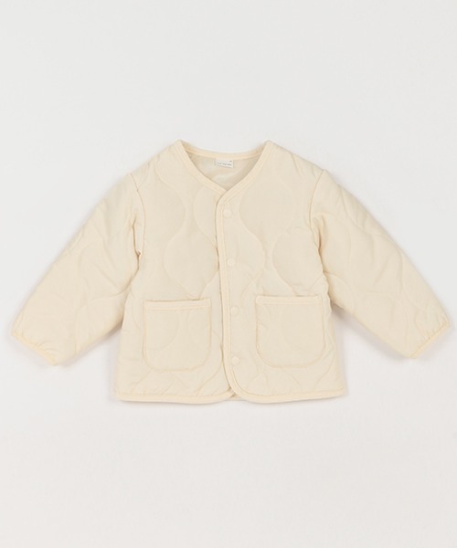 petit main（プティマイン）の「【& Re/撥水加工】キルト薄中綿ジャケット（ブルゾン・キッズ・ネイビー/アイボリー/モカ/カーキ・120cm/110cm/80ｃｍ/100cm/90cm/130cm）」の15枚目の写真