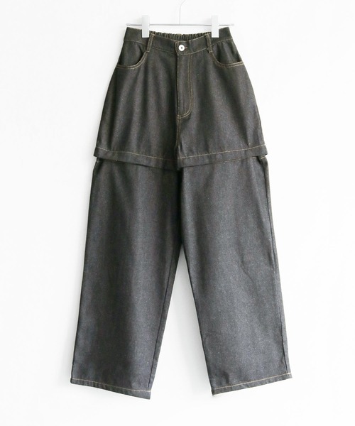 cheriella（シェリエラ）の「【cheriella】WEB限定2WAYデザインデニムパンツ WEB LIMITED 2-WAY DESIGN DENIM PANTS（デニムパンツ・レディース・ブラック・M/S）」の19枚目の写真