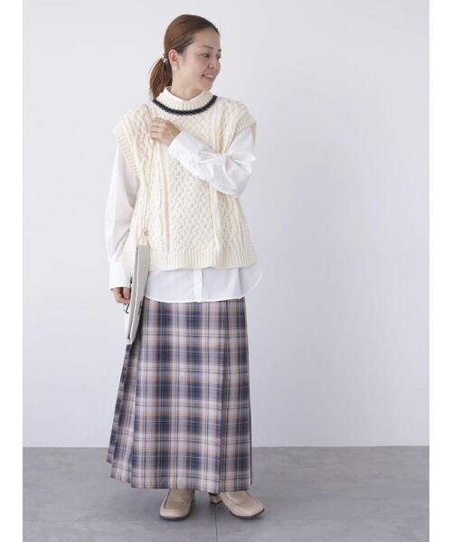 Lugnoncure（ルノンキュール）の「チェーン付ニットマルシェバッグ（ハンドバッグ・レディース・オフホワイト/ブラック/グレー・F）」の8枚目の写真