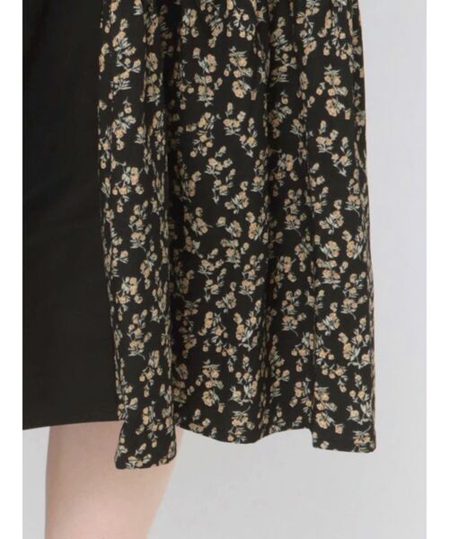 merry jenny（メリージェニー）の「キリカエflowerフリルワンピース（ワンピース・レディース・ライトブルー/ベージュ/ブラック・FREE）」の6枚目の写真