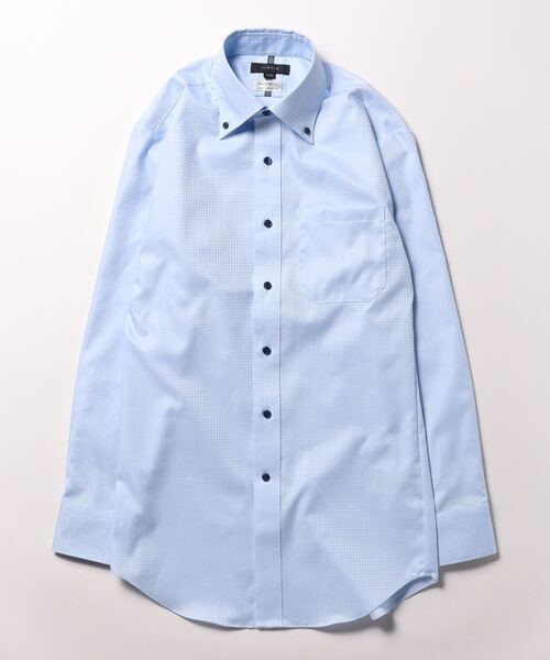 タカキュー 綿100% ノーアイロン ボタンダウン ビジネスドレス長袖シャツ（ビジネスシャツ）｜TAKA-Q（タカキュー）