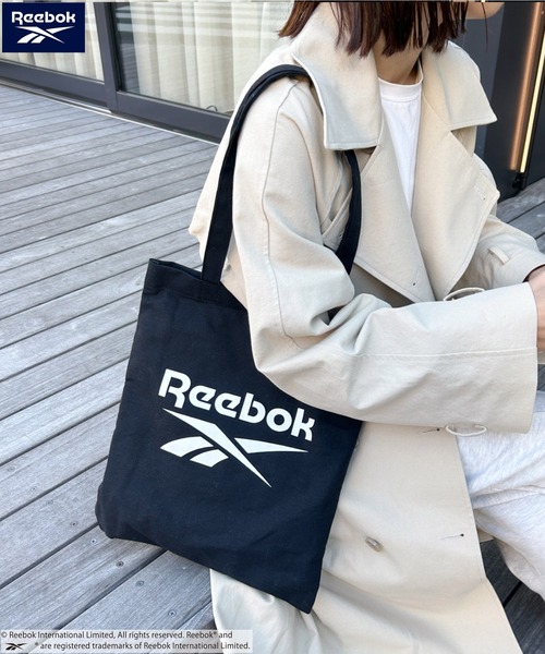 Reebok（リーボック）の「【WEB限定 別注】Reebok(リーボック)/A4対応 ブランドロゴ キャンバス トートバッグ 通勤 通学（トートバッグ・レディース・ホワイト/ホワイト系その他/ブラック・FREE）」の3枚目の写真