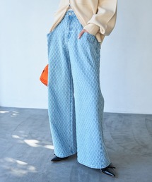 VIS | 【セットアップ対応】デニムワイドパンツ【洗える】(デニムパンツ)