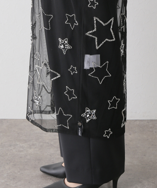 SLOBE IENA(スローブイエナ)の「【OneTeaSpoon/ワンティースプーン】 STAR SLIP DRESSワンピース(ワンピース・レディース・ブラック・FREE)」の13枚目の写真