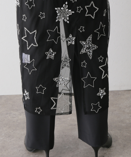 SLOBE IENA(スローブイエナ)の「【OneTeaSpoon/ワンティースプーン】 STAR SLIP DRESSワンピース(ワンピース・レディース・ブラック・FREE)」の14枚目の写真
