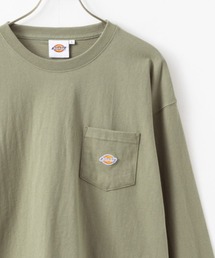 Dickies 別注 胸ポケット ワンポイントロゴ ロングスリーブTEE