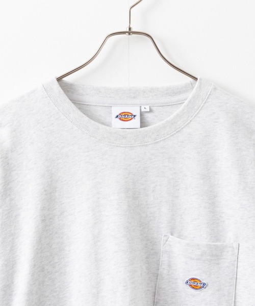 Dickies(ディッキーズ)の「Dickies 別注 胸ポケット ワンポイントロゴ ロングスリーブTEE(Tシャツ/カットソー・メンズ・ブラック/ホワイト/カーキ/杢グレー・XXL/M/L/S/XL)」の5枚目の写真
