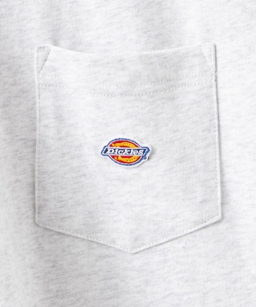 Dickies(ディッキーズ)の「Dickies 別注 胸ポケット ワンポイントロゴ ロングスリーブTEE(Tシャツ/カットソー・メンズ・ブラック/ホワイト/カーキ/杢グレー・XXL/M/L/S/XL)」の7枚目の写真