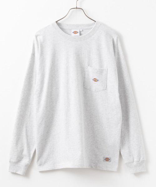 Dickies(ディッキーズ)の「Dickies 別注 胸ポケット ワンポイントロゴ ロングスリーブTEE(Tシャツ/カットソー・メンズ・ブラック/ホワイト/カーキ/杢グレー・XXL/M/L/S/XL)」の11枚目の写真