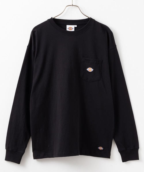 Dickies(ディッキーズ)の「Dickies 別注 胸ポケット ワンポイントロゴ ロングスリーブTEE(Tシャツ/カットソー・メンズ・ブラック/ホワイト/カーキ/杢グレー・XXL/M/L/S/XL)」の13枚目の写真