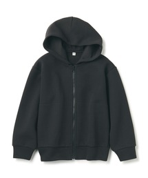 キッズ　二重編みスウェットフルジップパーカ