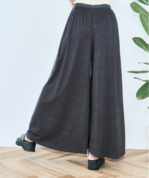 kirakiraShop(キラキラショップ)の「スカートのような ワイド フレア ロング パンツ(その他パンツ・レディース・ブルーグリーン/ライトパープル/チャコール/カーキ/ブラック/ネイビー/ブラウン・FREE)」の15枚目の写真
