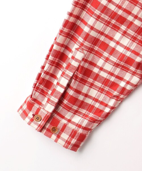 wonderland（ワンダーランド）の「＜wonderland＞ フーディー シャツ（シャツ/ブラウス・メンズ・ライラック/レッド・L/XL）」の6枚目の写真